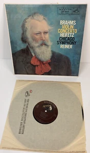 LSC 1903 Heifetz, Brahms violin concerto Reiner, Chicago SO R33  Album Mint - Picture 1 of 2