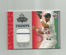 2003 Donruss Champions Statistical Champs #24 Torii Hunter Jersey Relic Twins