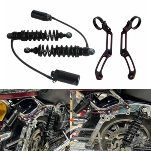 Amortiguadores de suspensión trasera de depósito remoto para Harley Road Glide personalizados FLTRX 15-25 - Imagen 1 de 8