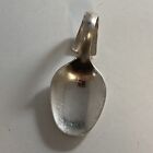 Web Sterling Silver Art Deco Curved Handle Baby Spoon 21.5g