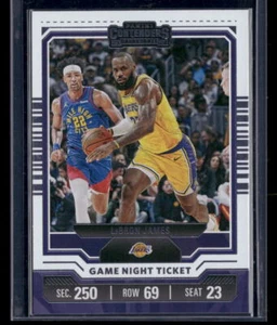 Boleto nocturno de juego LeBron James Panini Contenders #13 2023-24 Los Angeles Lakers - Imagen 1 de 2