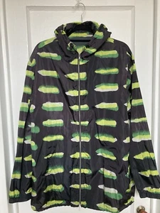 Dries Van Noten Spring/Summer 2021 Len Lye Print Nylon Windbreaker Anorak Hoodie - Picture 1 of 5