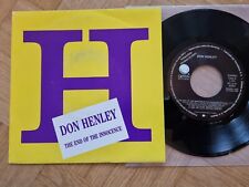7" Single Don Henley - The end of innocence Vinyl Spain PROMO