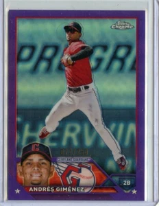 2023 Topps Chrom Lila Refraktoren #155 Andres Gimenez Serie #077/250 - Bild 1 von 1