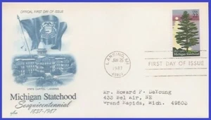 USA3 #2246 ADDR ARTCRAFT FDC   Michigan Statehood - Picture 1 of 1