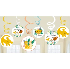 Suministros para niños de fiesta de cumpleaños con decoraciones de remolino de EL REY LEÓN - Imagen 1 de 1