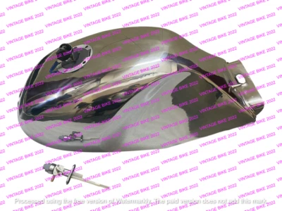 Tampa e torneira de tanque de gasolina polida alumínio Yamaha Rz350 31k YPVS Rd Td Lc/ADEQUADO PARA - Imagem 1 de 4