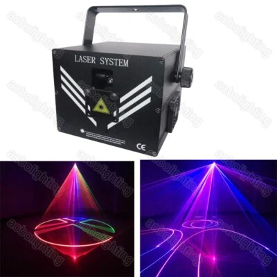 DJ Disco Club 2.8W RGB Laser Light 2.8 Watt RGB Animation Laser Stage Lighting - Image 1 of 4