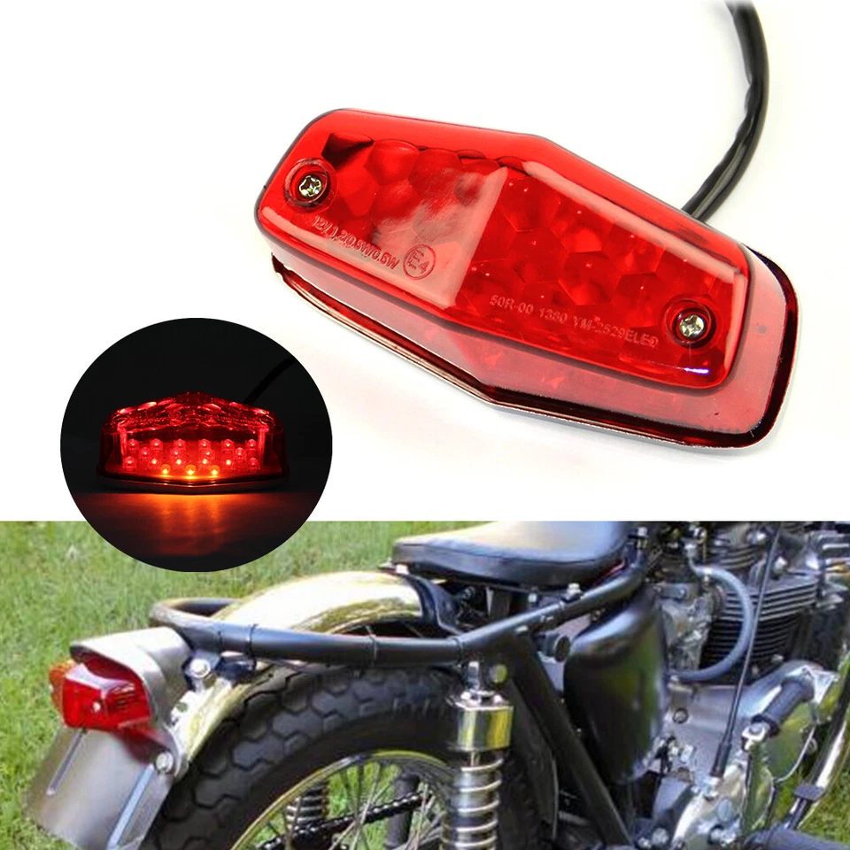 Lucas Style LED Stop Brake Tail Light Replacement For Harley Cafe Racer Chopper — 第 1/4 张图片