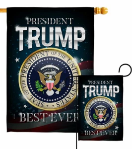 US President 47 Trump Garden Flag Vote Patriotic Decorative Yard House Banner - Picture 1 of 17