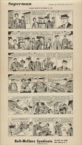 1964 SUPERMAN WAYNE BORING ORIGINAL COMIC STRIP PRODUCTION ART PAGE DC COMICS - Picture 1 of 1