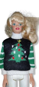 Ferienzeit Barbie Puppe Sonderedition 1996 Weihnachten hässlicher Pullover 15581 - Bild 1 von 3