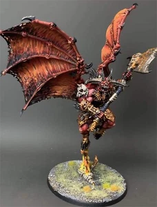 Daemons of Khorne Bloodthirster Warhammer 40K Chaos Daemons Painted Miniatures - Picture 1 of 7
