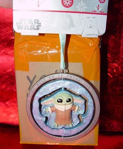 2022 Disney Star Wars Mandalorian El niño bebé Yoda adorno nuevo con etiquetas - Imagen 1 de 3