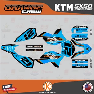 Graphics Kit for KTM 50SX (2009-2015) MINI ADVENTURE PRO SR JR Crew Series - Tan - Picture 1 of 4