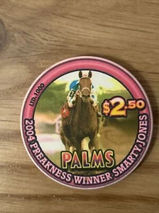 Palms Las Vegas 2004 Preakness Winner Smarty Jones Casino Chip - Bild 1 von 3