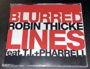 ROBIN THICKE feat T.I.+PHARRELL "Blurred Lines" CD-Single 2013 LN - Picture 1 of 2