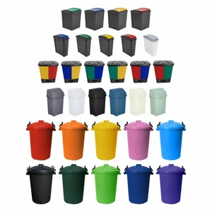 8L/25L/37L/50L/80L KUNSTSTOFF KÜCHE MÜLLEIMER ABFALLEIMER GARTEN FUTTER VORRATSBEHÄLTER - Bild 1 von 247