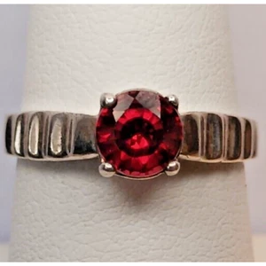Damen Granat Edelstein Sterlingsilber Ring Gr. 7,75 (1390) - Bild 1 von 4