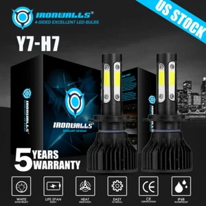 For RAM ProMaster 1500 2500 3500 2014-2024 4sides LED Headlight High Beam 6000K - Picture 1 of 12