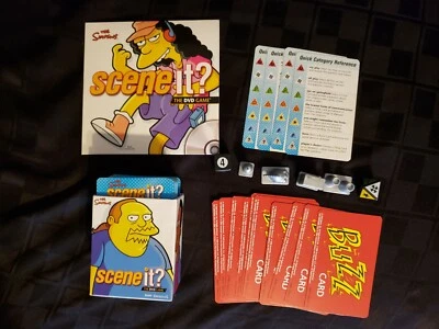 Scene It - THE SIMPSONS - 2009 Replacement Pieces Cards Dice Movers & DVD - Image 1 of 4