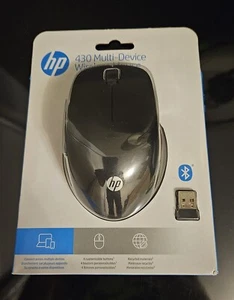 HP 430 Wireless Mouse. Multi-Device Bluetooth & USB Black 4 buttons NEW Free P&P - Picture 1 of 1
