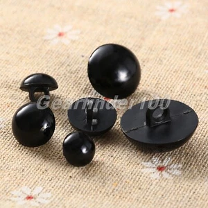 100 Mushroom Domed Bear Doll Nose Eyes Buttons Scrapbooking DIY 9-20mm Useful - Picture 1 of 15