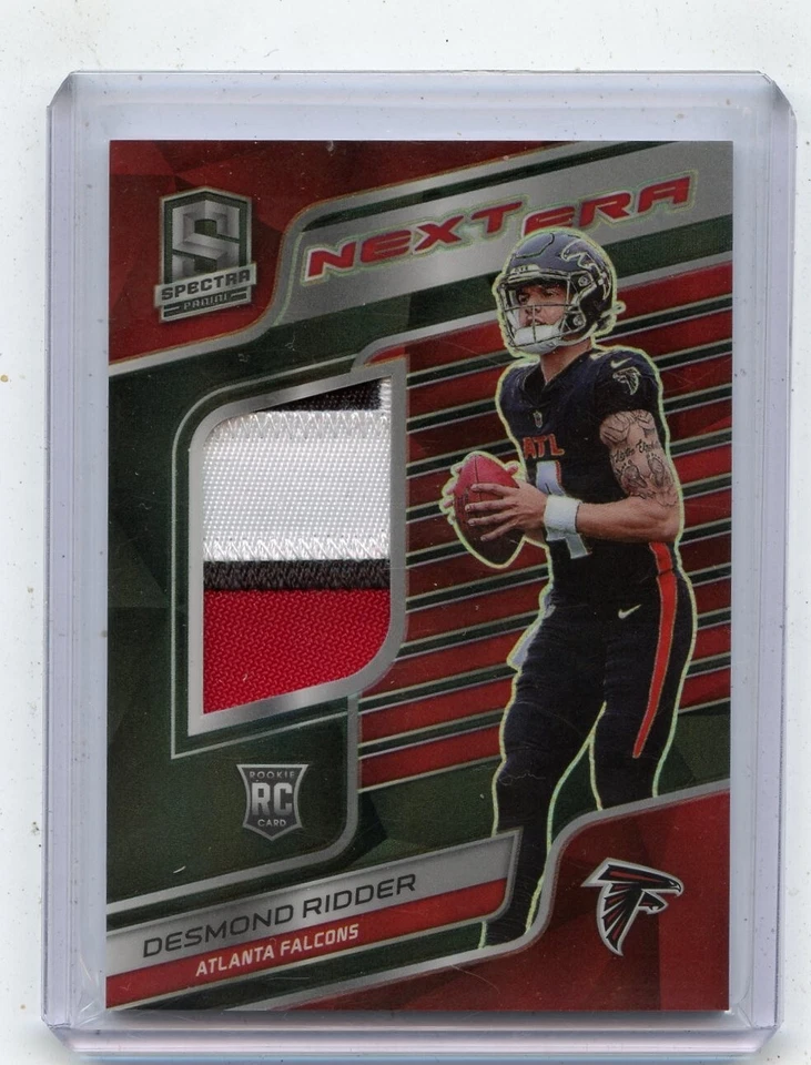 2022 PANINI SPECTRA #NE-DRI DESMOND RIDDER PATCH ROOKIE RC #37/99 FALCONS 042124 - Image 1 of 1