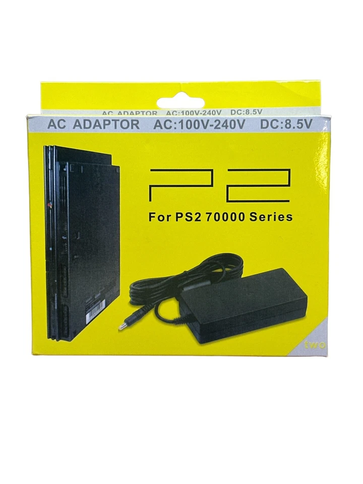 Cable de alimentación adaptador de CA para PS2 Slim serie 70000 Playstation PS2 Foto 1 de 3