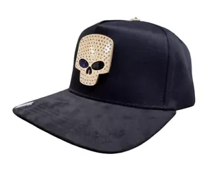 SOMBREROS BIG BOSS NEGROS CALACA SNAPBACK CALACA ORO ROSA - Imagen 1 de 4