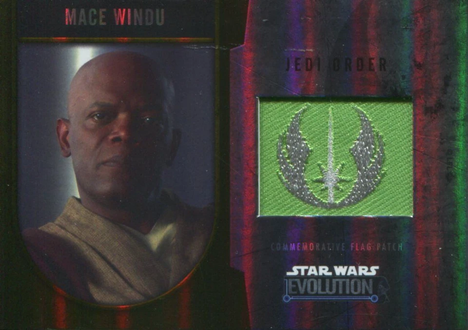 Star Wars Evolution 2016 Gold Patch Card [25] Mace Windu - Jedi Order - Image 1 of 1