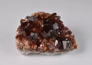 Granate Spessartine con cuarzo ahumado en matriz de Tongbei China 5,6 cm # 19251 - Imagen 1 de 8