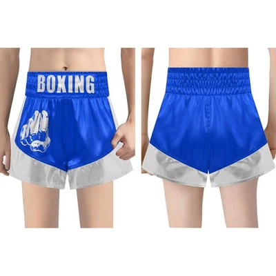 Pantalones Cortos de Muay Thai para Niños MMA Kickboxing Pantalones Cortos Entrenamiento Gimnasio Boxeo Pantalones Cortos Foto 1 de 3