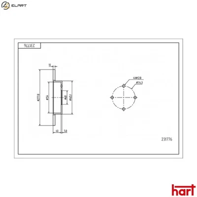 2x BRAKE DISC 231 776 FOR NISSAN PRIMERA/Hatchback/Traveller CD20T/H/LSR20DE - Image 1 of 4
