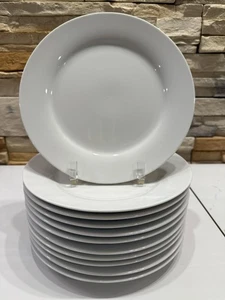 Pottery Barn Caterer's Box 9" Geschirr Mittagessen Teller 11er Set weiß glänzend - Bild 1 von 5