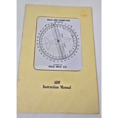 Calculadora de vuelo manual a escala de computadora Mag MFG Co Mag ADF de colección 1962 Foto 1 de 4
