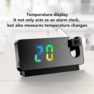 Digital Alarm Clock Temperature Display Calendar Snooze Mute Voice Activated CEL - Picture 1 of 12