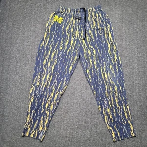 Pantaloni Zubaz Medium Michigan Wolverines ZBZ Spirit Painter AOP felpe vintage USA - Foto 1 di 14