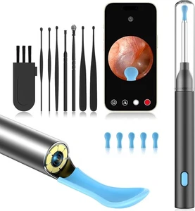 Ohrenschmalz Entferner mit Kamera 1080P HD 8 Kits schwarz - Bild 1 von 6