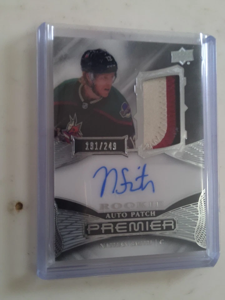 2024 UD#AR-NS NATHAN SMITH PREMIER ROOKIE AUTO PATCH 181/249 - Image 1 of 2
