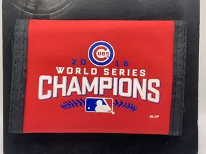 MLB Chicago Cubs 2016 World Series Champions Trifold Nylon Wallet New w/ Package - Picture 1 of 8
