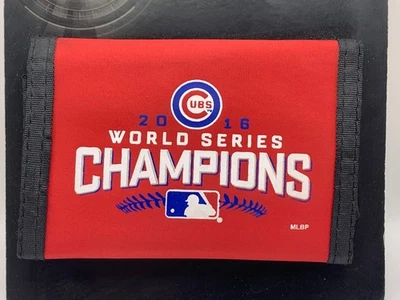 MLB Chicago Cubs 2016 World Series Champions Trifold Nylon Wallet New w/ Package - Image 1 of 4
