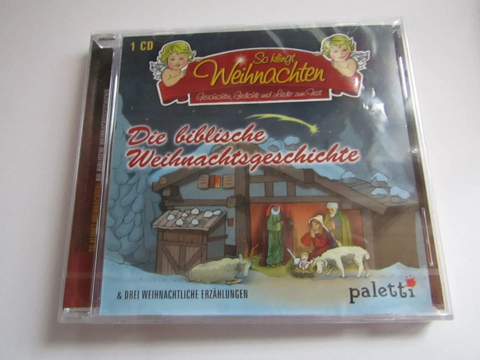 Die biblische Weihnachtsgeschichte & 3 Weihnachtliche Erzählungen Hörbuch CD  - Bild 1 von 3