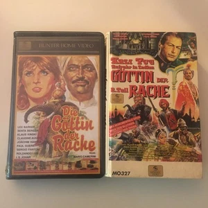 Die Göttin der Rache Teil 1 & 2 Lex Barker Senta Berger VHS Mike Hunter Mondial - Imagen 1 de 3