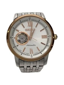 【Watch】SEIKO Automatic Watch Analog WHT SLV 4R38-00P0 Used From Japa - Picture 1 of 5