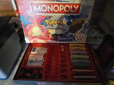 Monopoly Pokemon  Kanto Edition Board Game Hasbro (8yrs+) ~ Complete - Image 1 of 4