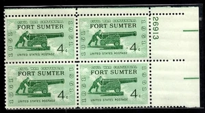 Blocco targa Fort Sumter 1961 - Foto 1 di 1