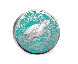 2025 Pitcairn Islands Sea Turtle Ocean Wonders 1oz 999 Silver Proof Coin - Picture 1 of 5