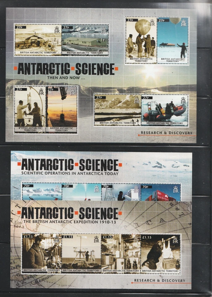 BAT 2011 Territorio Antártico Británico Sc# 430-32 - Ciencia. MNH Cv $32,50 Foto 1 de 1