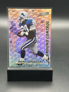 1997 Stadium Club Ground Control GC1 Barry Sanders HOF Detroit Lions - Picture 1 of 2